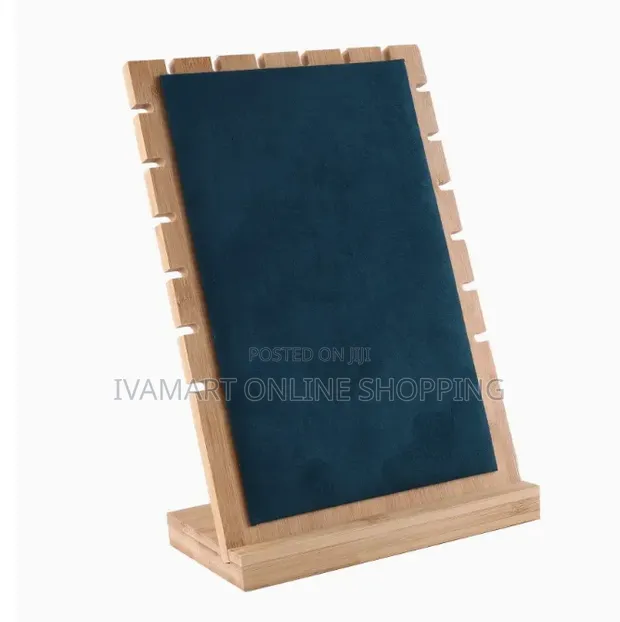 Wooden Necklace Jewelry Display Stand - 1