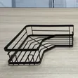 Black Wall-Mounted Bathroom Kitchen Storage Rack Set - 5