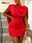 Alaia Cowl Drape Dress - 2