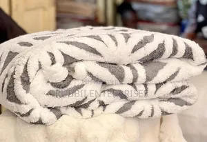 Fleece Blanket Set (3pcs) - Grey/Green