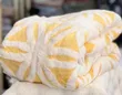 Fleece Blanket Set - 3 Pieces (Yellow / Lilac) - 1