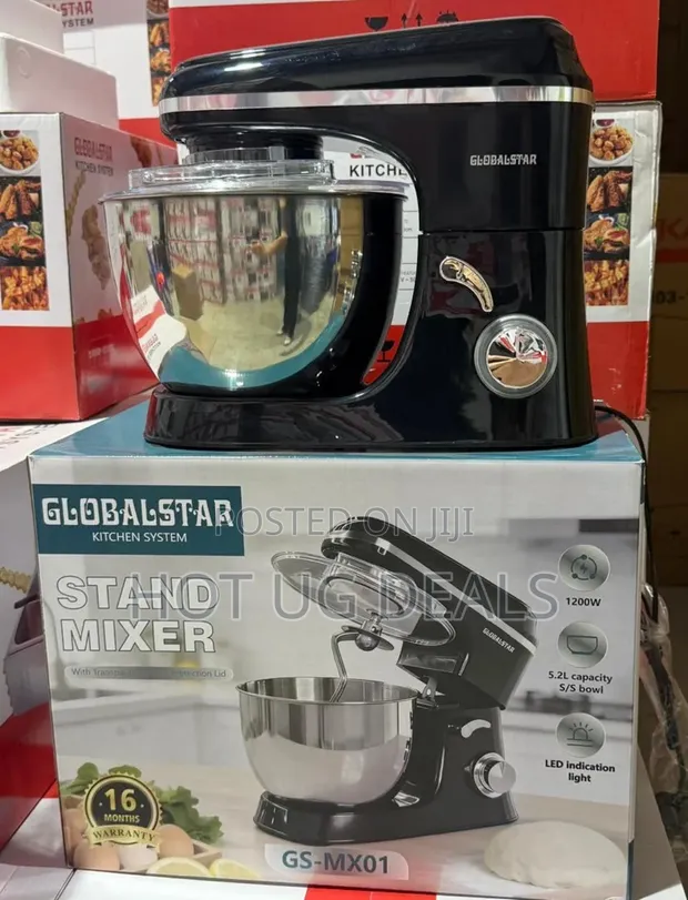 Globalstar 5.2L Stand Mixer - 1200W Heavy Duty - 1