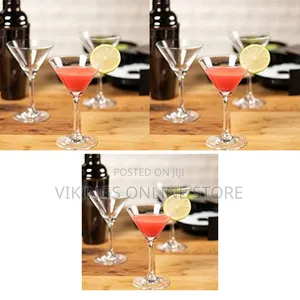 6-Piece Classic V-Shaped Martini & Cocktail Glasses