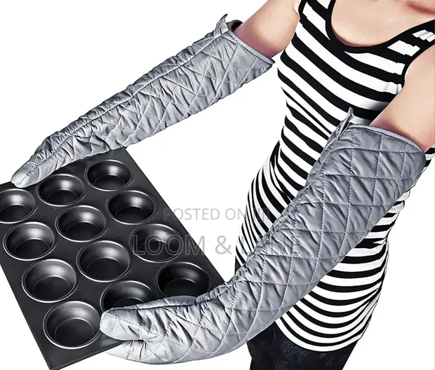 Extra-Long Heat Resistant Oven Glove - 1