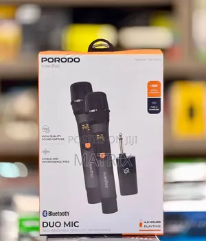 Porodo Soundtec Duo Rechargeable Wireless Microphones