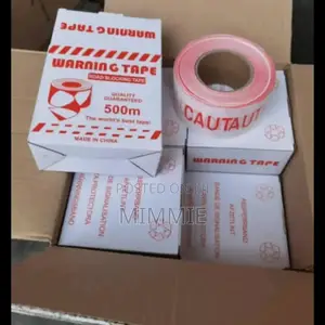 Warning Tape 500m Red and White