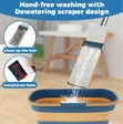 360° Rotating Hands-Free Microfiber Flat Floor Mop with Bucket - 1