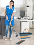 360° Rotating Hands-Free Microfiber Flat Floor Mop with Bucket - 2