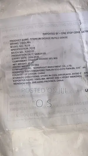 Titanium Dioxide Rutile / Anatase Grade