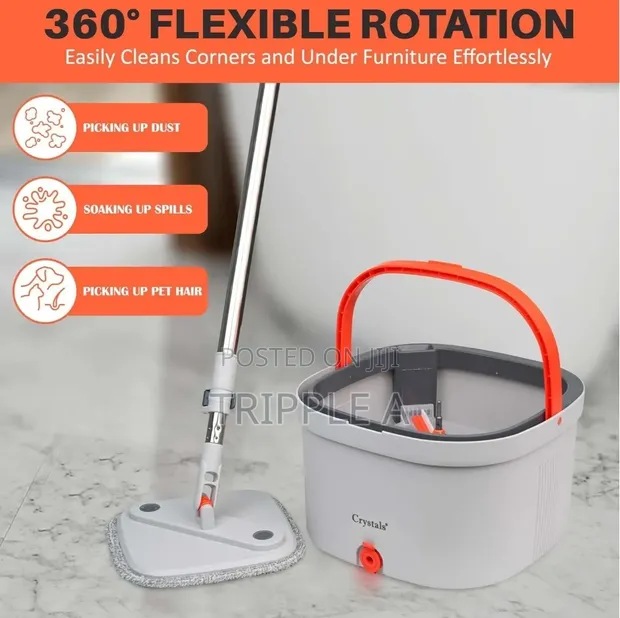 Lazy Spin Mop and Bucket Cleaning System - 1