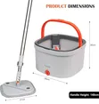 Lazy Spin Mop and Bucket Cleaning System - 2