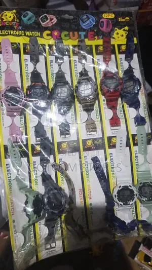 12pc Pack Assorted Kids' Digital Sports Watches