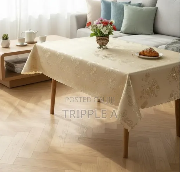 Waterproof Geometric PVC Dining Tablecloth - 1