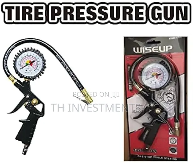 Wiseup Heavy Duty Tyre Inflating Gun and Gauge - 1