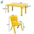 Kindergarten Kids Plastic Table 120cm x 60cm - 2