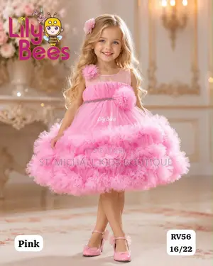 Lily Rose Girls' Net Party Dresses
