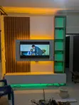 Classic TV Wall Unit with LED Lighting - 2