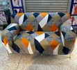VIP Geometric Print Elastic Stretch Chair Covers - 1