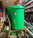 60 Litre Green Plastic Storage Drum Bucket - 1