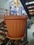 Terracotta Plastic Flower Pots - 2