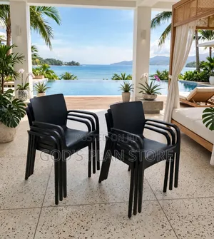 Boss Black Armrest Executive Plastic Chairs
