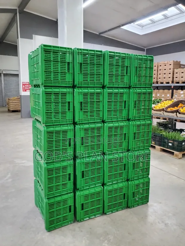 Brand New Harvesting Netted Plastic Crates - 1