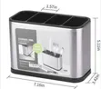 Brand New Stainless Steel Utensil Holder - 1