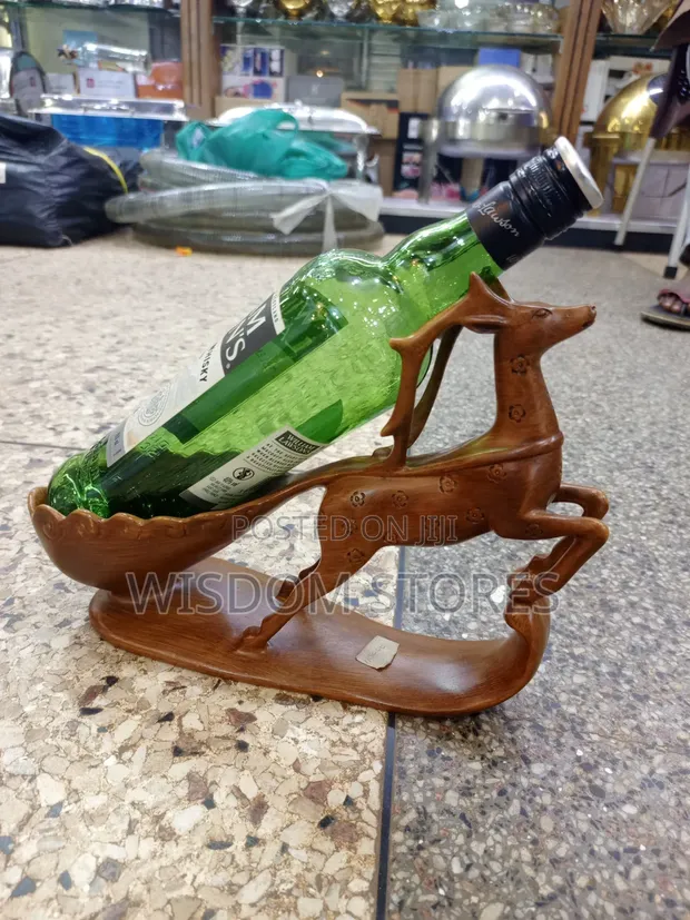 Deer Cart Wine Bottle Holder - 1