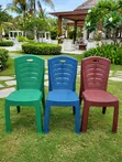 Rattan Weave Plastic Dining & Bar Chairs (Brand New) - 1