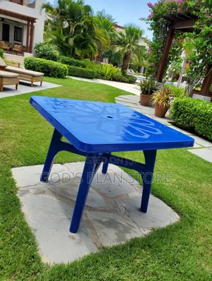 Boss Blue Plastic Table (4-Seater)