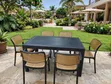 Boss Black Plastic Dining Table and 6 Chairs - 1