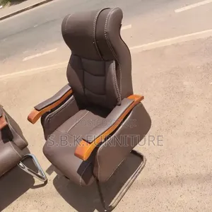 Brand New Executive Office Chair - Brown Leather