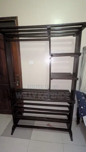Open Closet and Shoe Rack (Wood-Mode)
