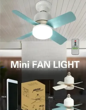 2-in-1 Mini Fan Light with Remote