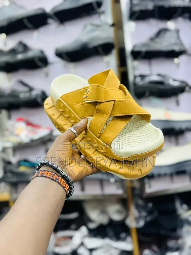 Crisscross Strap Slide Sandals - 1
