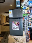 Roch Double-Door Top Freezer Refrigerator - Gray - 1