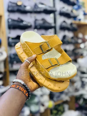 Double-Buckle Slip-on Sandals