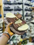 Double-Buckle Slip-on Sandals - 3