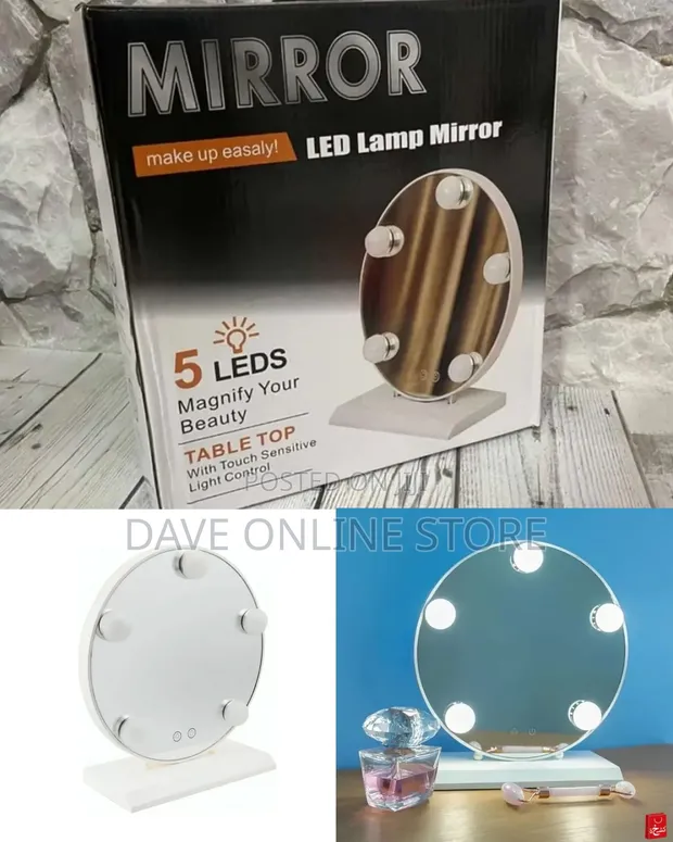 Hollywood-Style Lighted Vanity Makeup Mirror - 1