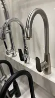 Brand New Steel Kitchen Sink Taps & Mixers - 3