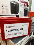 GoPower 12.8V 100Ah Lithium Iron Phosphate Battery - 6000 Cycles - 2