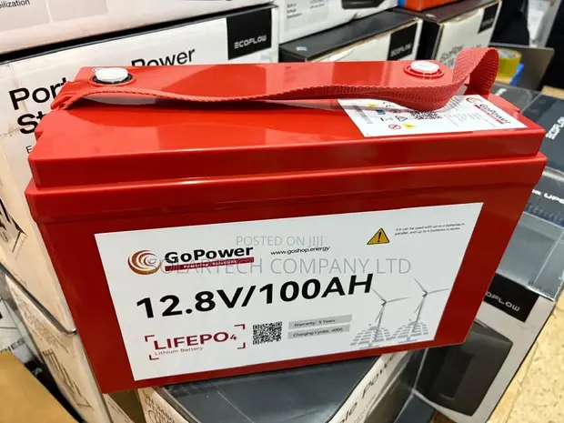 GoPower 12.8V 100Ah Deep Cycle Lithium Solar Battery - 1
