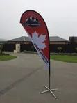 3m Teardrop Flag Stand - 1