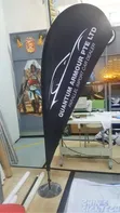 3m Teardrop Flag Stand - 4