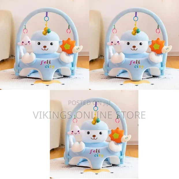 Feli City Plush Baby Support Seat with Toy Arch - 1