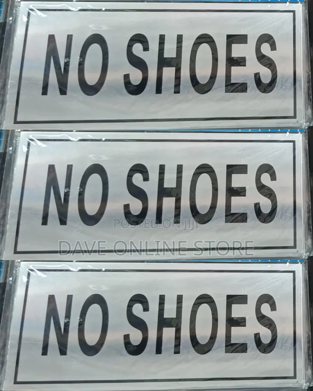 "No Shoes" Door and Wall Sign - 1