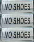 "No Shoes" Door and Wall Sign - 1