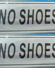 "No Shoes" Door and Wall Sign - 2
