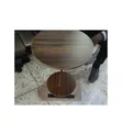 2-Piece Round Nesting Coffee Table Set - Dark Walnut - 2