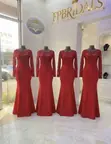 Red Bridesmaids Dresses for Hire - 1